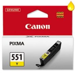 Cartucho tinta canon cli - 551y amarillo mg6350 - mg5450