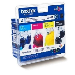 Multipack brother lc980valpb dcp145 -  195c -  165c -  375cw -  mfc250c -  255cw -  290c -  295cn