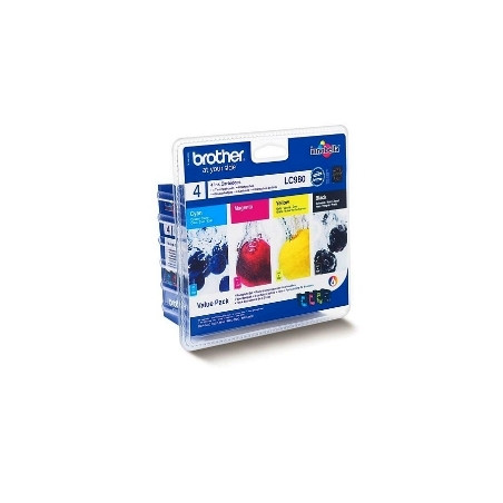 Multipack brother lc980valpb dcp145 -  195c -  165c -  375cw -  mfc250c -  255cw -  290c -  295cn