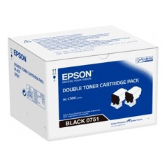Doble toner epson c13s050751 negro 7.3 x2