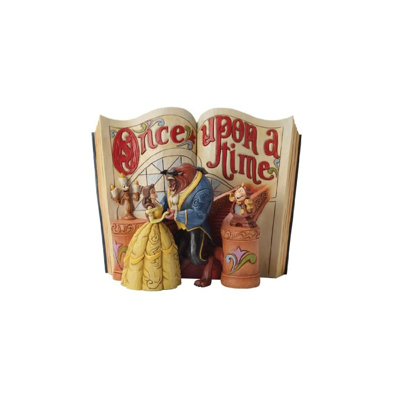 Figura enesco disney la bella y la bestia libro la bella y bestia
