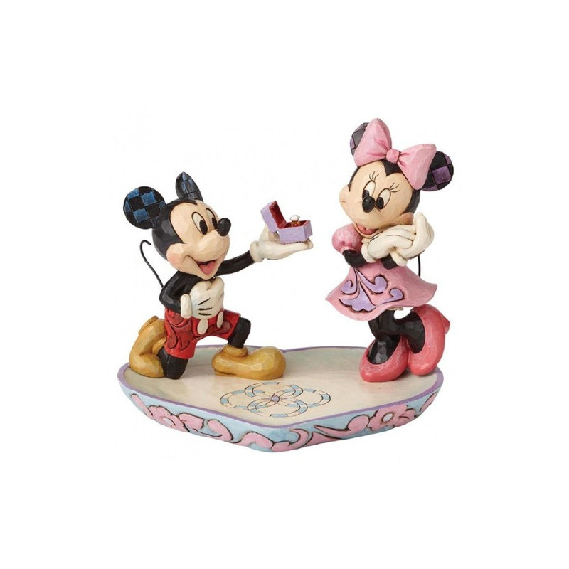 Figura enesco disney tradiciones mickey & minnie pedida de mano