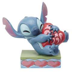 Figura enesco disney stitch abrazando un corazn