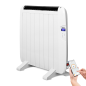 Yoevu radiador elctrico bajo consumo 8 elementos 1200w de pared o pie blanco