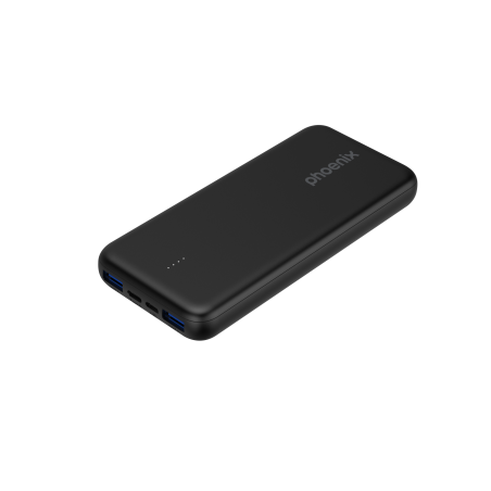 Phoenix powerbank batera externa 10000mah con 2 usb carga rapida y 1 usb tipo c pd