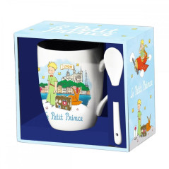 Taza de cermica con cuchara enesco el principito