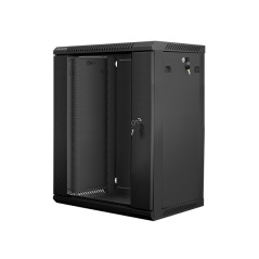 Armario rack lanberg 15u 600x450x769 auto ensamblado 19 pulgadas hasta 60 kg negro