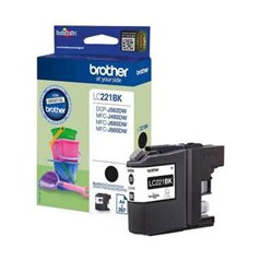 Cartucho tinta brother lc221bk negro 260 paginas dcpj562dw -  mfcj480dw -  mfcj680dw