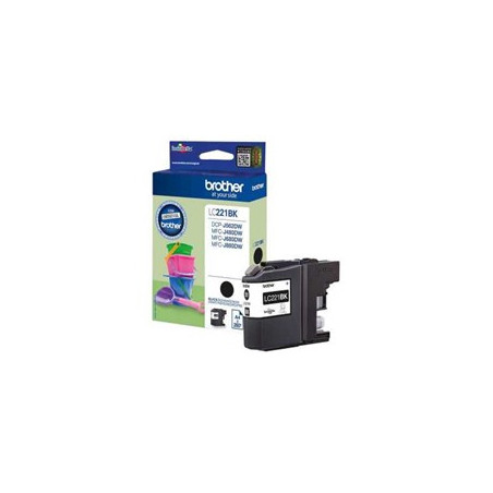 Cartucho tinta brother lc221bk negro 260 paginas dcpj562dw -  mfcj480dw -  mfcj680dw