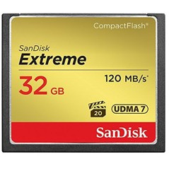 Tarjeta memoria sandisk compact flash 32gb extreme 120mb - s
