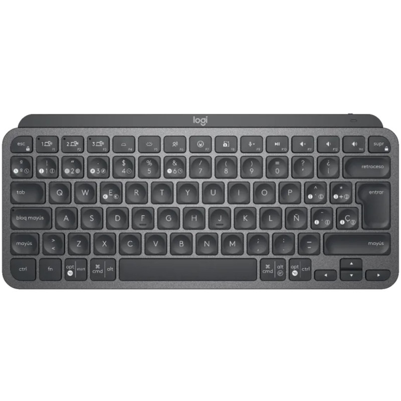 Teclado logitech mx keys mini grafito wireless inalambrico qwerty espaol