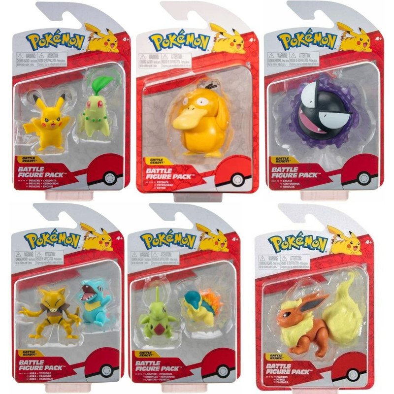 Pacchetto di 6 figure pokemon battaglia onda 10