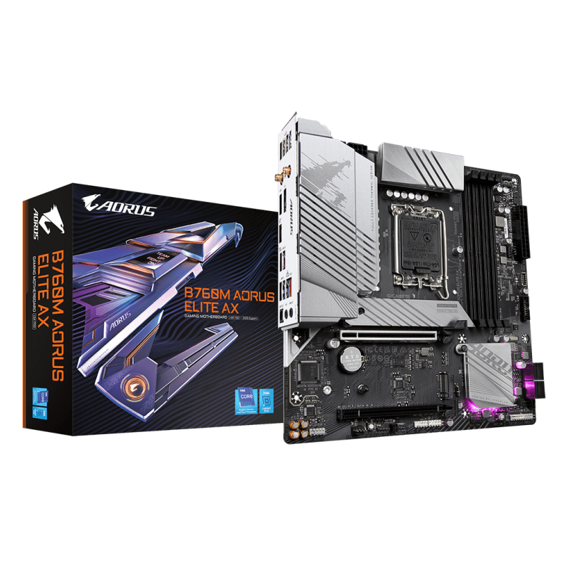 Placa base gigabyte b760m aorus elite ax 1700 matx 4xddr5