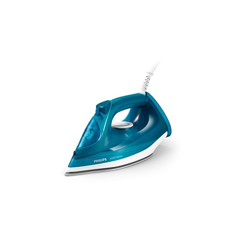 Plancha de vapor philips easyspeed dst3040 - 70 azul 2400w - vapor continuo - suela ceramica - vapor vertical