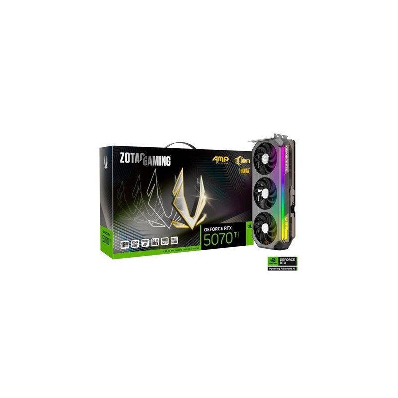 TARJETA GRÁFICA ZOTAC RTX 5070TI AMP EXT INFINITY ULTRA 16