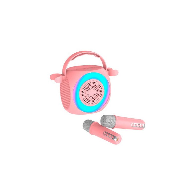 ALTAVOZ KARAOKE COOL MINI KARAOKE 6W ROSA