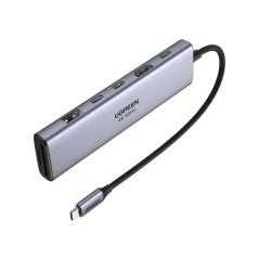 HUB UGREEN 7EN1 USB-C A HDMI+2XUSB-C+USB-A+SD/TF