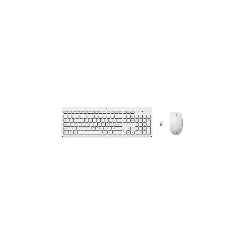 TECLADO+RATON HP 230 WIRELESS BLANCO