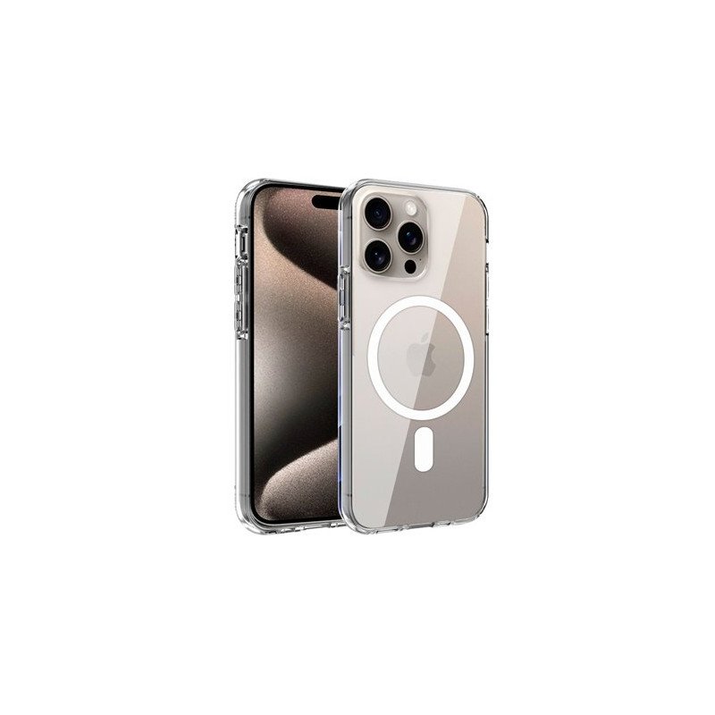 FUNDA COOL IPHONE 15 PRO MAX MAG TRANSPARENTE