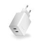 CARGADOR HUNE ECO DUAL 45W BLANCO NIEVE