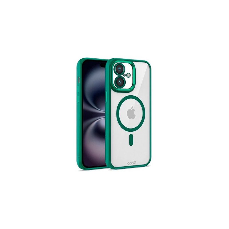 FUNDA COOL IPHONE 16 MAGNETICA VERDE