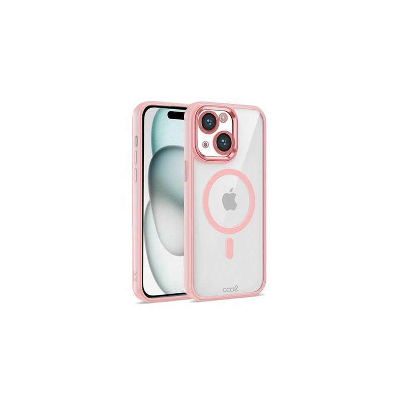 FUNDA COOL IPHONE 15 MAGNETICA ROSA
