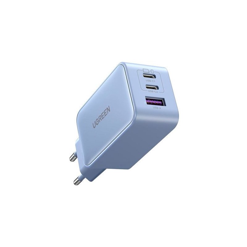 CARGADOR UGREEN TRIPLE 65W USB-A + USB-C PURPLE