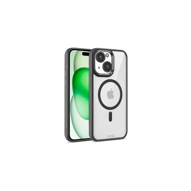 FUNDA COOL IPHONE 15 PLUS MAGNETICA NEGRO