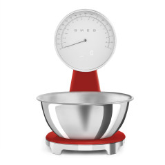 SMEG ANALOG AND DIGITAL KITCHEN SCALE RED KSF01RDWW
