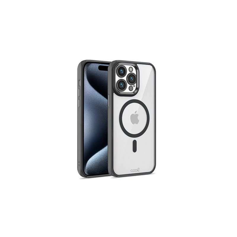 FUNDA COOL IPHONE 15 PRO MAGNETICA NEGRO