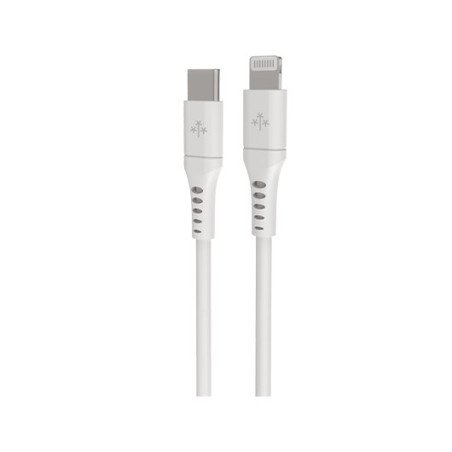 CABLE HUNE ECO USB-C A LIGHTNING 100CM BLANCO
