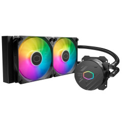 DISS A LIQUIDO COOLER MASTER -MASTERLIQUID 240 CORE II ARGB - STK UNIVERS. 2*120mm BK - MLW-D24M-A18PA-R1