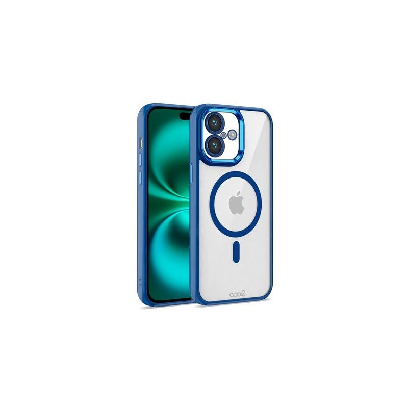 FUNDA COOL IPHONE 16 PLUS MAGNETICA AZUL