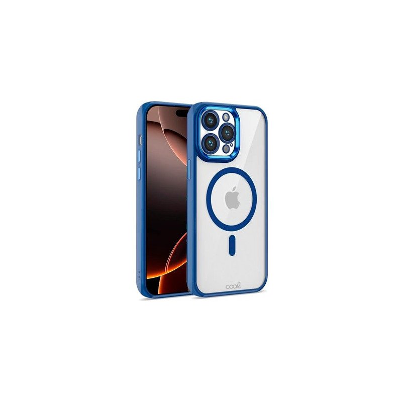 FUNDA COOL IPHONE 16 PRO MAX MAG AZUL
