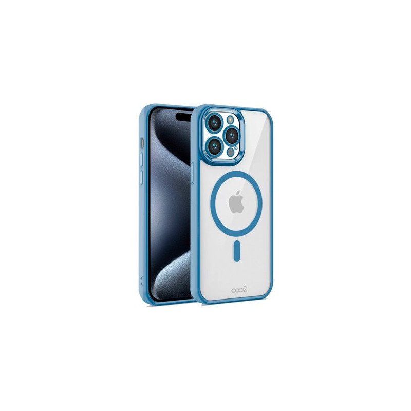 FUNDA COOL IPHONE 16 PRO MAX MAG CELESTE