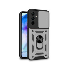 FUNDA COOL SAMSUNG GALAXY A55 HARD RING PLATA