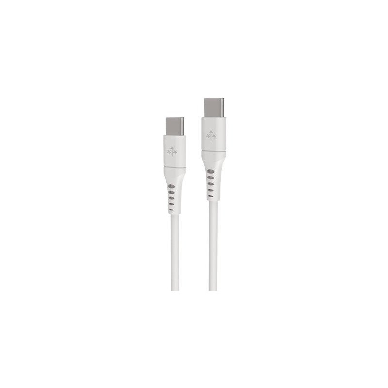 CABLE HUNE ECO USB-C A USB-C 300CM BLANCO NIEVE