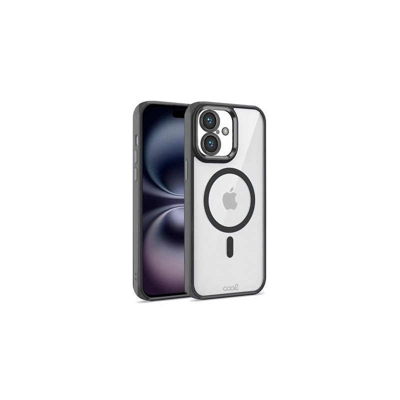 FUNDA COOL IPHONE 16 MAGNETICA NEGRO