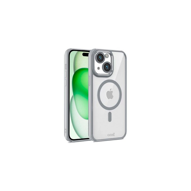 FUNDA COOL IPHONE 15 PLUS MAGNETICA PLATA