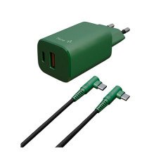 Hune AT-ACC-KI-059 BOS Telefono cellulare, Smartphone Verde USB Ricarica rapida Interno