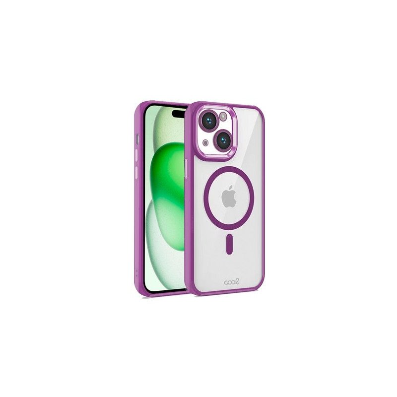 FUNDA COOL IPHONE 15 PLUS MAGNETICA VIOLETA