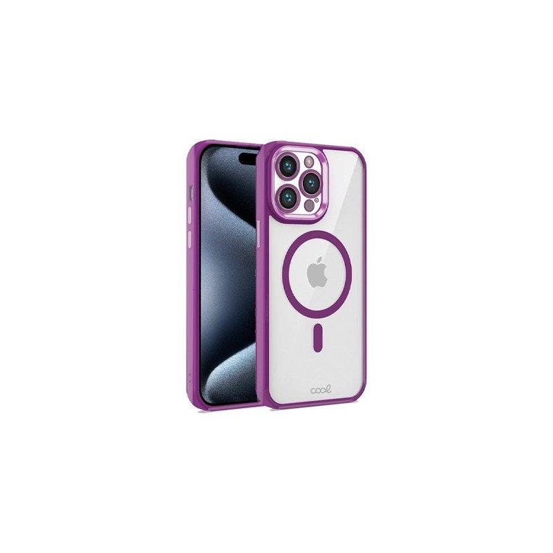 FUNDA COOL IPHONE 15 PRO MAGNETICA VIOLETA