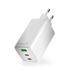 CARGADOR HUNE ECO TRIPLE 100W BLANCO NIEVE