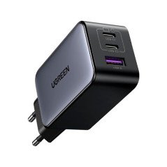 Ugreen Nexode RG 65W 3-Port GaN Computer portatile, Telefono cellulare, Computer portatile, Power bank, Telefono Grigio AC