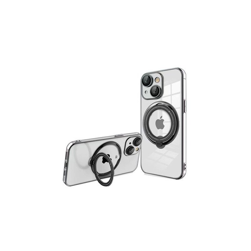 FUNDA COOL IPHONE 15 PLUS MAGNETICA RING NEGRO
