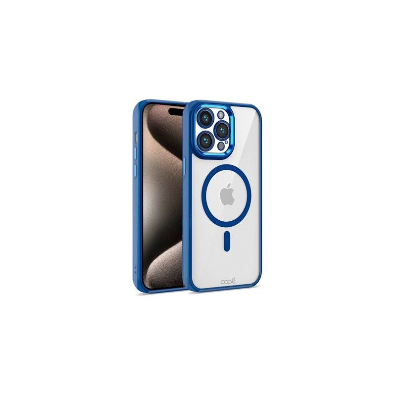 FUNDA COOL IPHONE 15 PRO MAX MAG AZUL