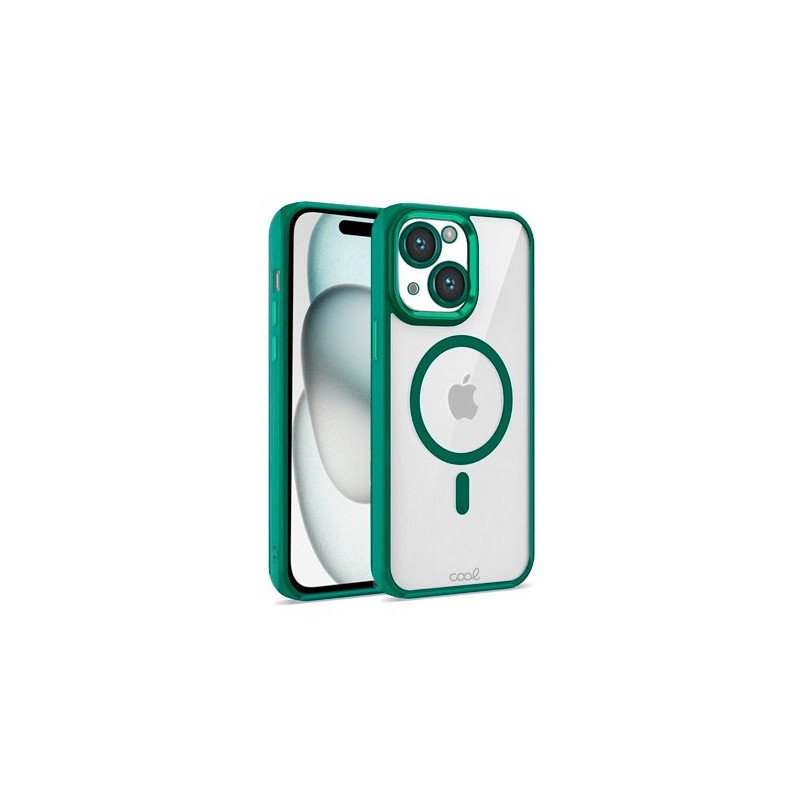 FUNDA COOL IPHONE 15 MAGNETICA VERDE
