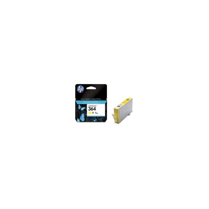 Cartucho tinta hp 364 cb320ee amarillo 3ml d5460 -  b8550 -  c6380 -  c5380