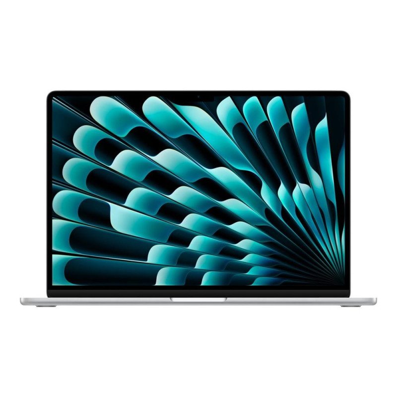 Portatil apple macbook air 15 silver chip m3 8c 16gb ssd 256gb 15.3 pulgadas