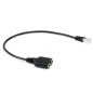 Cable rj9 a  2 x jack 3.5mm equip macho - hembra 0.25m
